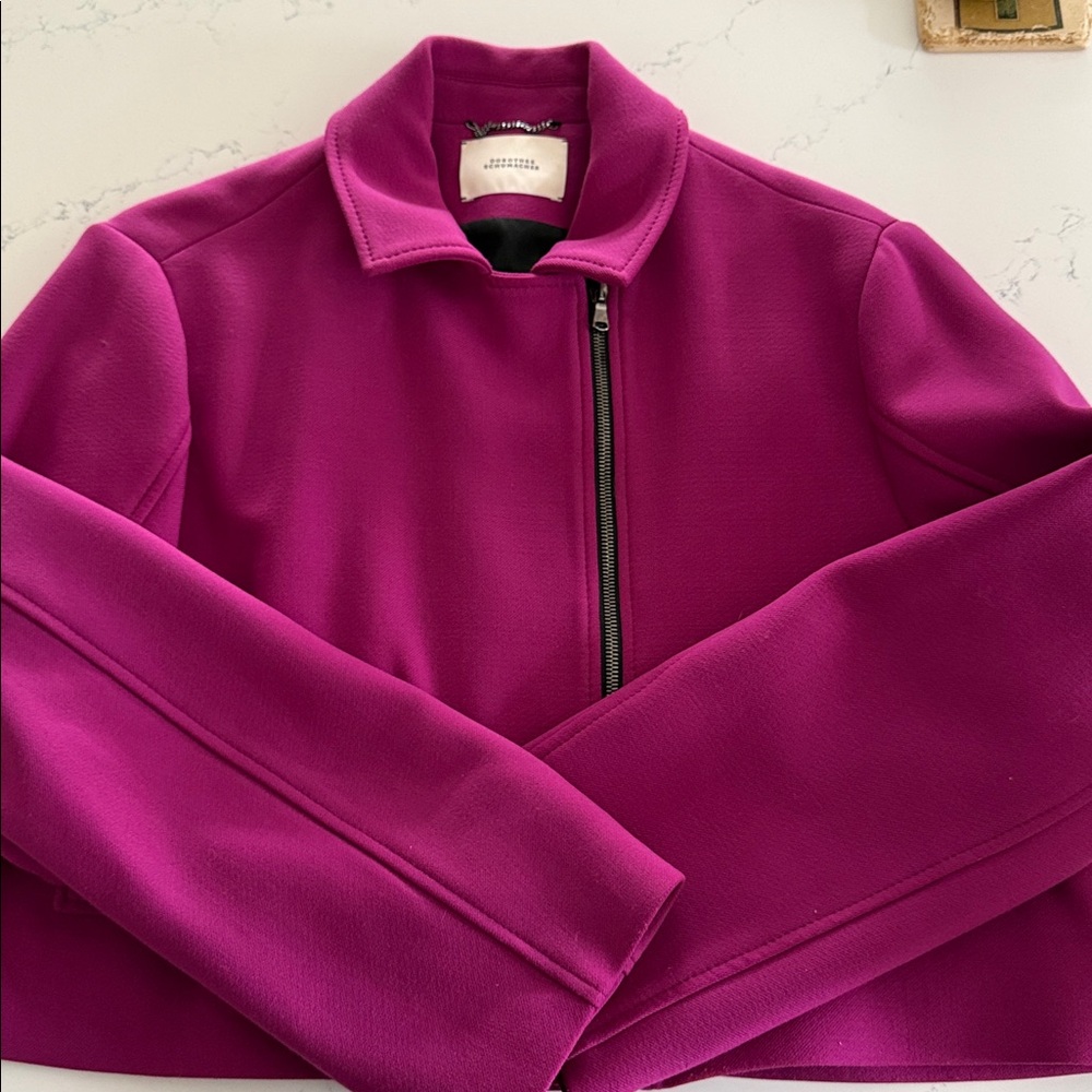 Dorothee Schumacher fuscia crop military jacket - Picture 14 of 14